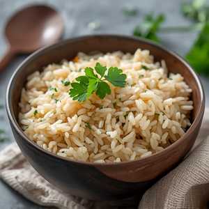 Large Simple Steamed Brown Rice