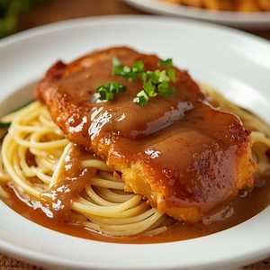 Pork Cutlet w/Spaghetti or Rice