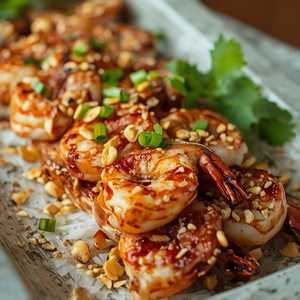 CHẠO TÔM BÁNH TRÁNG / Char-grilled Shrimp in Sugar-Cane