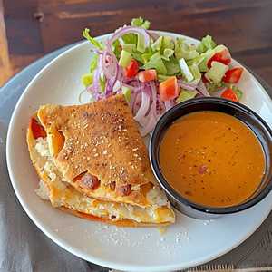 #12 - Half Chicken Quesadilla With Ensalada Or Soup