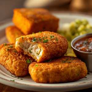 Salmon Croquette Dinner