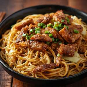 Shanghai Style Pan Fried Thick Noodle