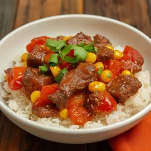 Spicy Beef Rice Bowl