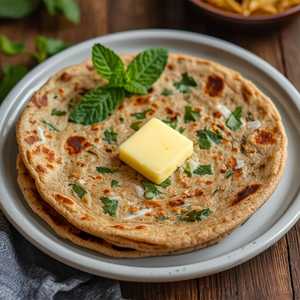 Pudina Paratha (Whole Wheat)
