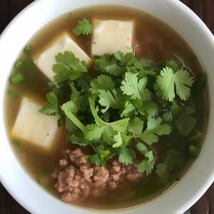 Pork w/Tofu & Cilantro Soup