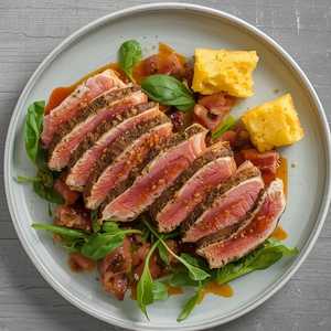 Tuna + Bacon Harissa