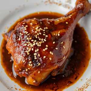Pierna De Pollo En Mole