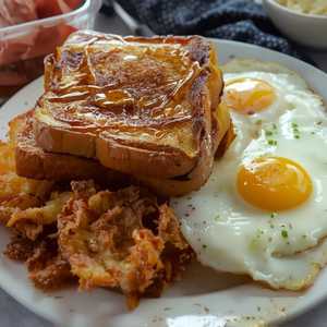 Pancake Stack or Thick-Cut French Toast
