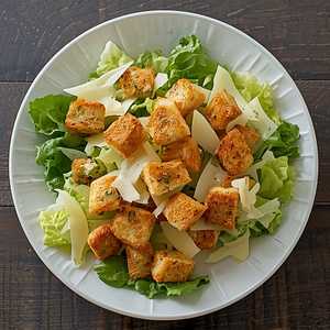 Caesar Salad with Grana Padano Croutons