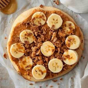 Peanut Butter Banana Crunch Flatbread