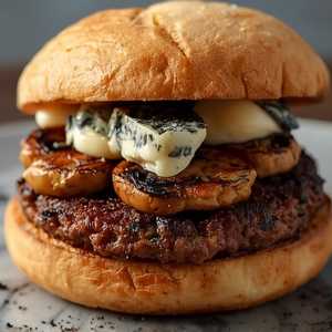 Wagyu Blue Cheese and Black Truffle Burger