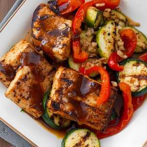 Vegan Grilled Tofu And Vegetables