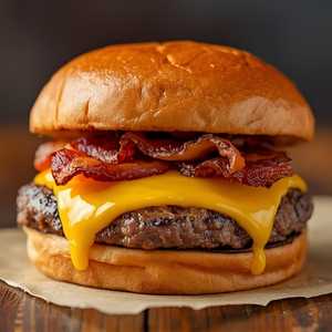 Cheddar Cheese & Bacon Burger