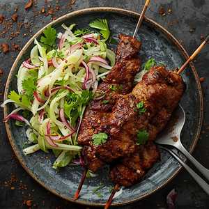 Neua Gae Yaang Lamb Skewers
