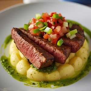 Wood-Grilled NY Strip Guajillo Anticuchera