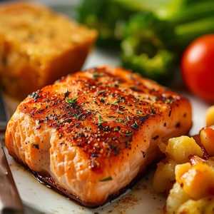 Blackened Salmon Combo
