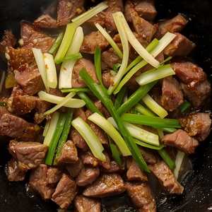 Beef With Ginger And Scallions 姜葱爆牛肉