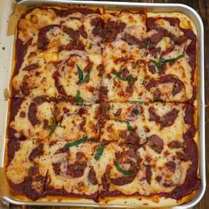8-Square 1-Topping Pizza (October Special)