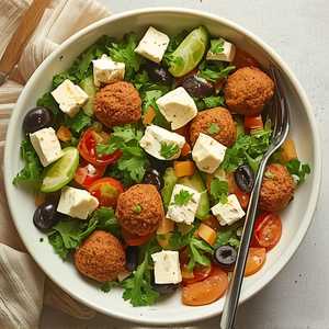 Large Falafel Greek Salad