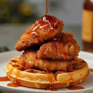 BUTTERMILK CHICKEN & WAFFLES