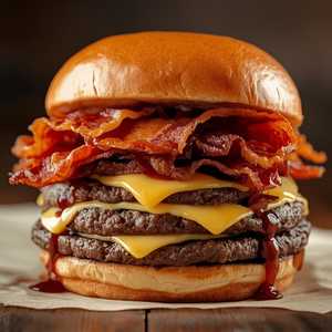 Triple Bacon Burger