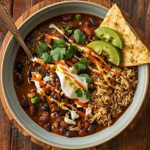 Huevos Enfrijolados (Spicy Black Beans)