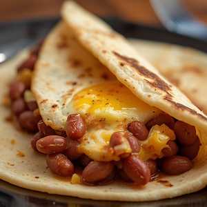 Bean/Egg Breakfast Taco