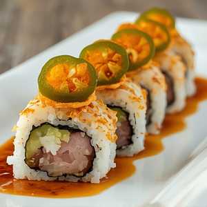 Chili Ponzu Yellowtail Roll