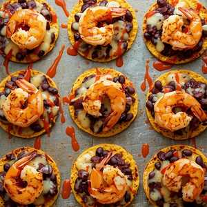 8 Piece Marinated Shrimp Tostaditas