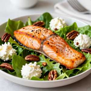 GRILLED SALMON GEM SALAD