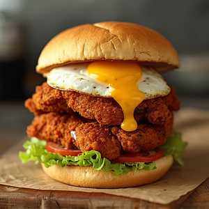 Spicy Adobo Fried Chicken Sandwich