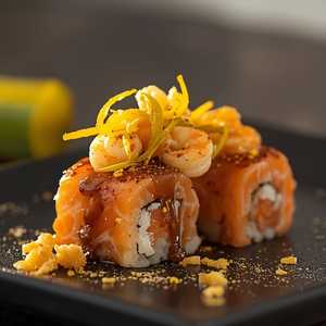MISO-GLAZED SALMON ROLL*