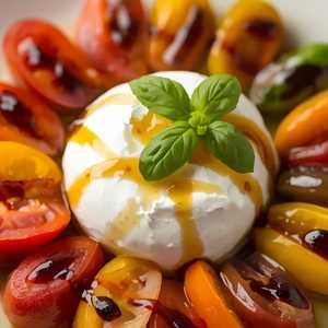 Burrata with Heirloom Tomatoes
