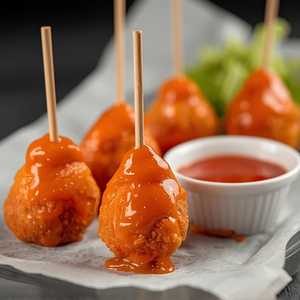 Buffalo or Garlic Parm Chicken Lollipops