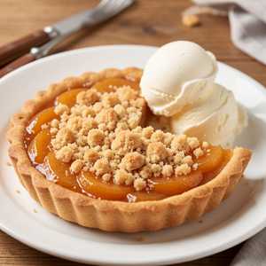 Apple Caramel Crumb Tart