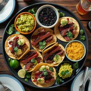 Wagyu Steak Taco Platter