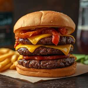 Churrasco y Chorizo Burger