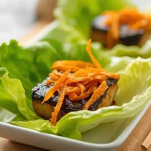 Miso Cod Lettuce Wraps