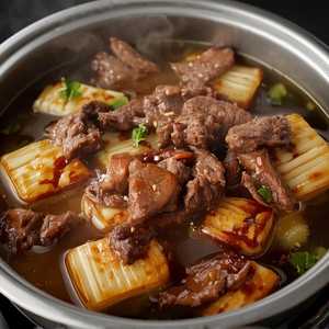 Satay Sauce Beef & Clear Noodle Hot Pot