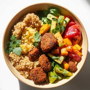 Farro Falafel Veggie Bowl