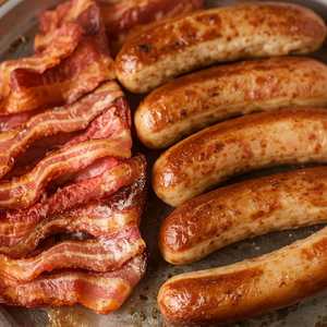 Bacon, Chicken Sausage or Ham