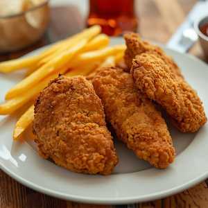 DEDITOS DE POLLO Y PAPITAS
