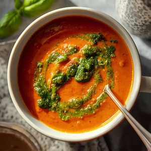 Cup of Tomato Basil Soup (opt. Pesto)