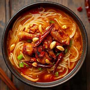 Kung Pao Chicken Noodle Soup