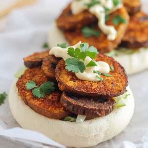 Mushroom + Panko Eggplant Bao
