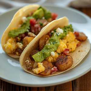 Barbacoa Egg Tacos
