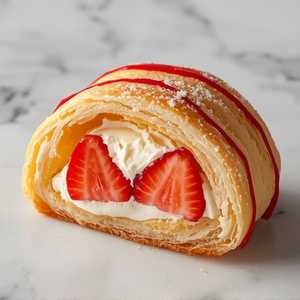 Strawberry Mascarpone Filled - Red Croissant