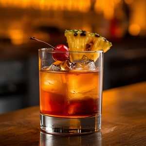 Caramelized Pineapple Old Fashioned