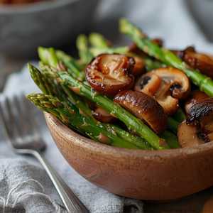 Sauteed Asparagus And Mushrooms (Gluten Free)