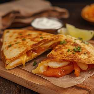 Quesadillas De Camarones A La Mexicana